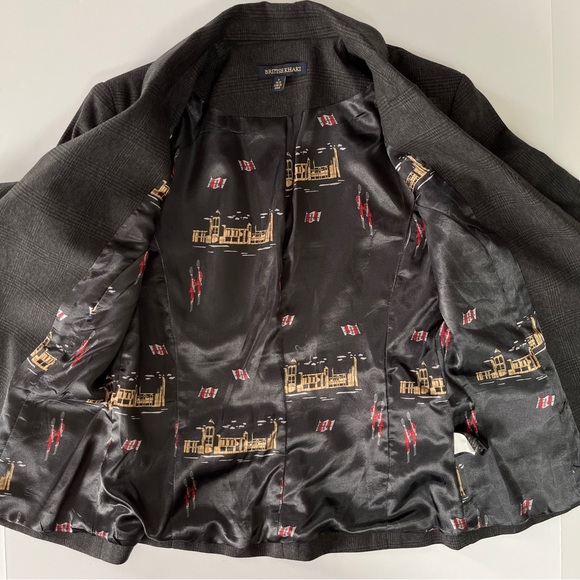 British Khaki Glen Check Blazer, S (6) - Picture 3 of 16